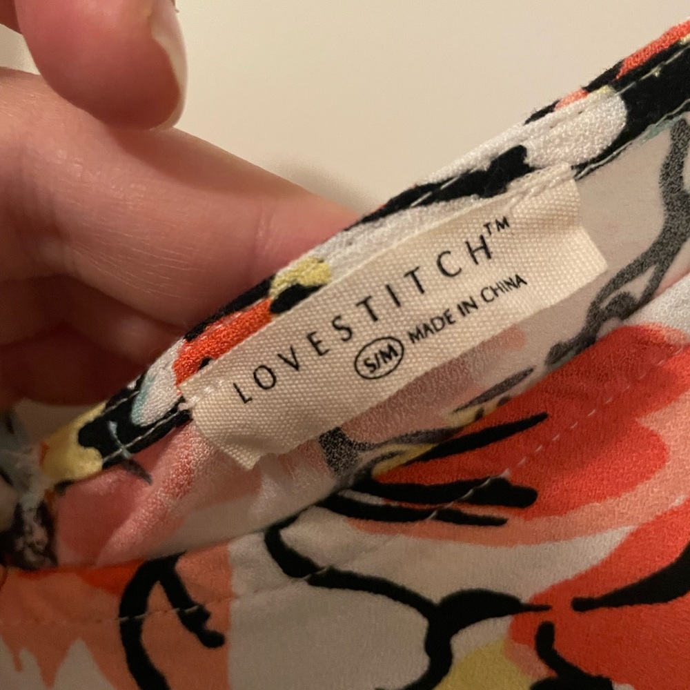 Love Stitch Floral Maxi Dress Size S/M Multicolor Summer Spring Vacation Beach - Picture 3 of 6